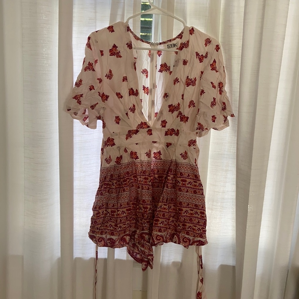 LF Floral romper, fall transition piece!